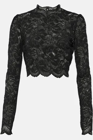 Paco rabanne Cropped-Top aus Spitze