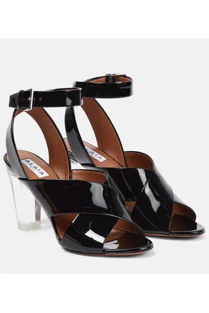 Alaïa Alaïa Verzierte Sandalen aus Lackleder