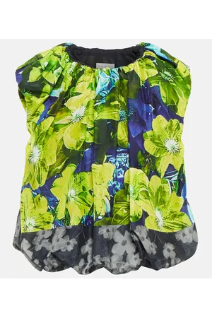 DRIES VAN NOTEN Top aus Baumwolle und Seide