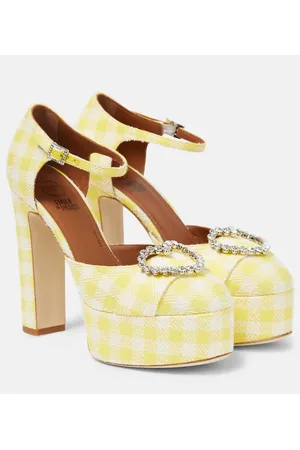 MALONE SOULIERS Verzierte Plateau-Pumps Camille 130