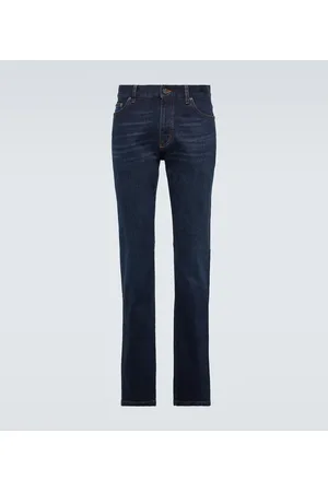 Ermenegildo Zegna Low-Rise Slim Jeans Roccia