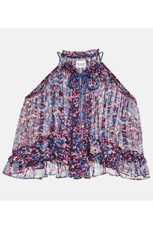 Marant Etoile Bedrucktes Top Fabino aus Georgette