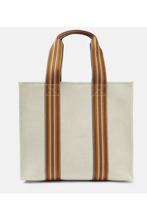 Loro Piana Tote The Suitcase Stripe Medium aus Canvas