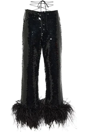 MAGDA BUTRYM High-Rise-Hose mit Pailletten