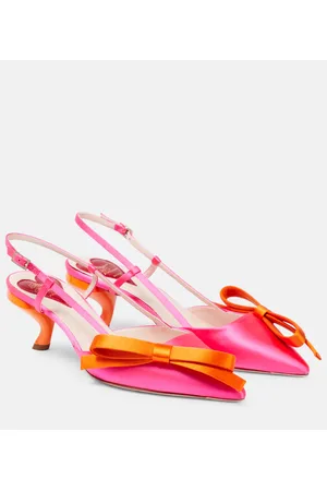 Roger Vivier Slingback-Pumps Virgule aus Satin