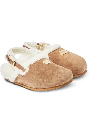 Dolce & Gabbana Slippers aus Veloursleder