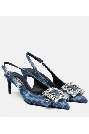 Dolce & Gabbana Slingback-Pumps aus Denim