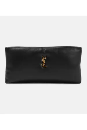 Saint Laurent Clutch Calypso aus Leder