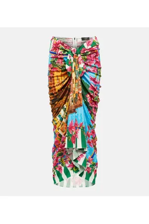 Dolce & Gabbana Midirock Portofino aus Seide