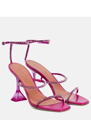 Amina Muaddi Verzierte Sandalen Gilda Glass
