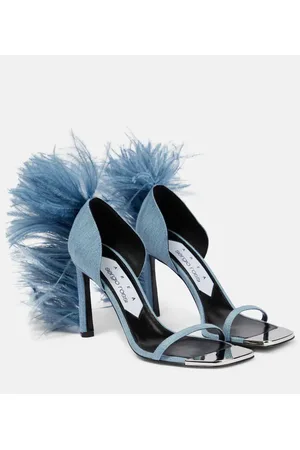 AREA X Sergio Rossi Sandalen Amazona aus Denim