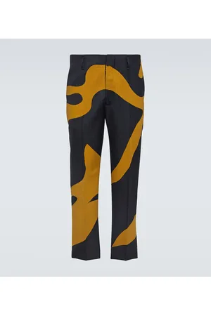DRIES VAN NOTEN Gerade Hose aus Wolle