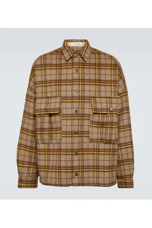The Frankie Shop Hemdjacke aus einem Wollgemisch