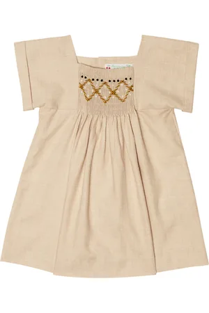BONPOINT Baby Kleid Pais aus Baumwolle und Wolle
