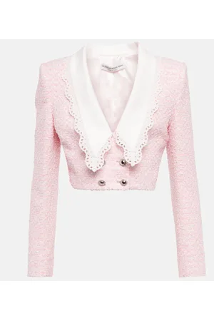 Alessandra Rich Cropped-Jacke aus Tweed