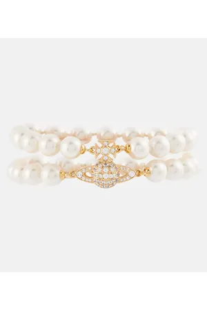 Vivienne Westwood Armband Graziella aus Zierperlen mit Kristallen
