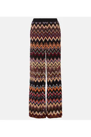 Missoni Weite Hose aus Häkelstrick