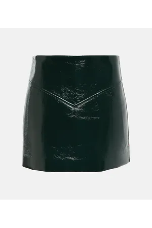 Proenza Schouler White Label Mid-Rise-Minirock aus Lederimitat