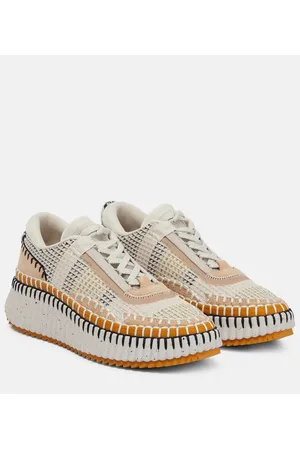 Chloé Chloé Plateau-Sneakers Nama mit Veloursleder