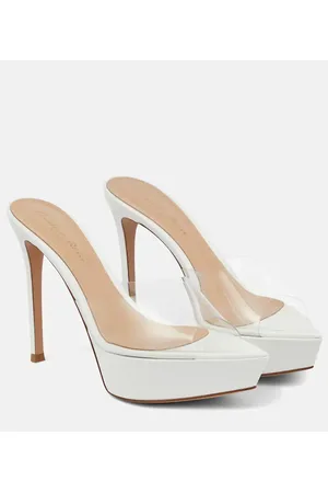 Gianvito Rossi Pantoletten Betty 85 mit Leder
