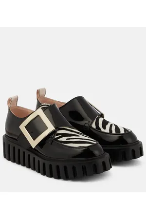 Roger Vivier Loafers Viv’ Go-Thick aus Lackleder