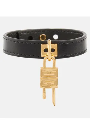 Givenchy Armband Mini 4G Padlock aus Leder
