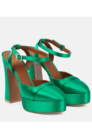 MALONE SOULIERS Plateau-Pumps Mora aus Satin
