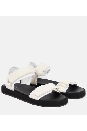 The Row Sandalen Hook and Loop mit Leder