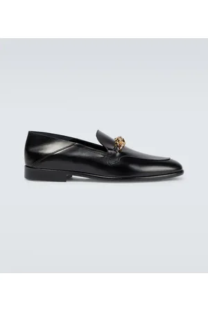 VERSACE Loafers Medusa Chain aus Leder