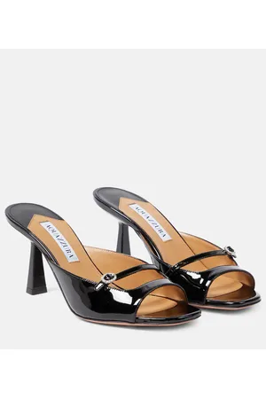 Aquazzura Pantoletten Soul Sister 75 aus Lackleder