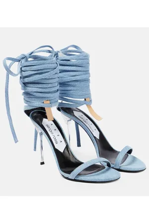 AREA Sandalen aus Denim