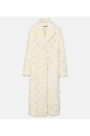 Jil Sander Mantel aus Faux Fur