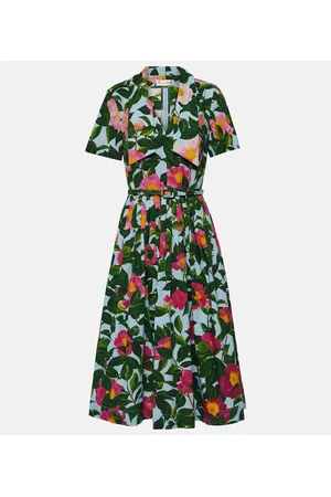 Oscar de la Renta Midikleid aus Popeline