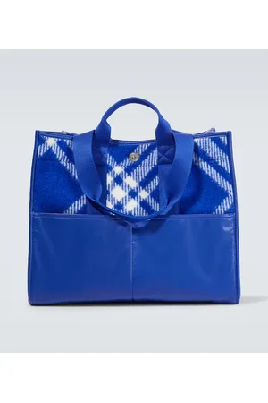 Burberry Tote aus Wolle mit Leder