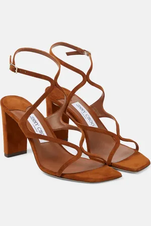Jimmy Choo Sandalen Azie 85 aus Veloursleder