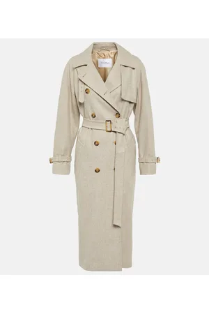 Max Mara Trenchcoat Murena aus einem Alpakawollgemisch