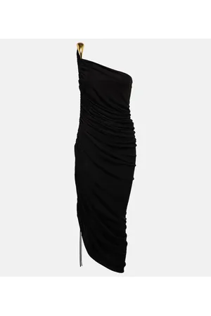 Bottega Veneta One-Shoulder-Midikleid