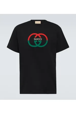 Gucci T-Shirt Interlocking G aus Baumwoll-Jersey