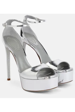 RENE CAOVILLA Plateausandalen Anastasia aus -Leder