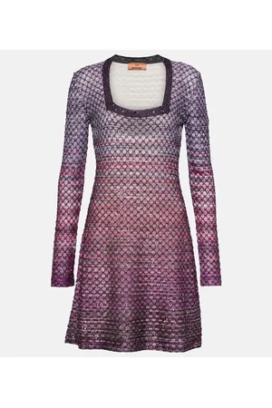 Missoni Verziertes Minikleid aus Häkelstrick