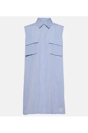 SACAI Hemdblusenkleid aus Baumwollpopeline