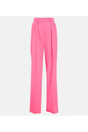 Sportmax Weite High-Rise-Hose Tibet aus einem Wollgemisch