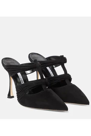Manolo Blahnik Mules Kerua aus Veloursleder