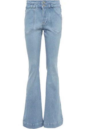 Frame High-Rise Jeans Double Button Flare