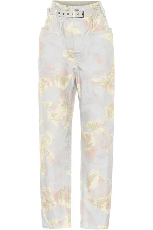Marant Etoile Hose Rinny aus Baumwolle und Leinen