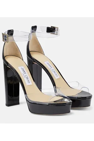 Jimmy Choo Plateausandalen Albi 120 mit Lackleder