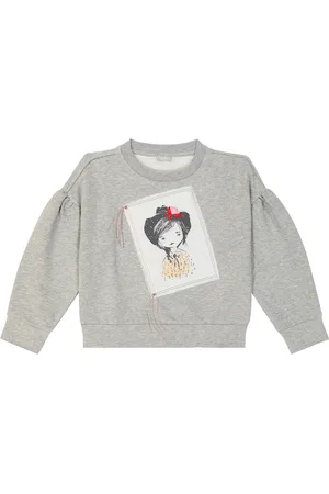 Il gufo Bedrucktes Sweatshirt aus Jersey