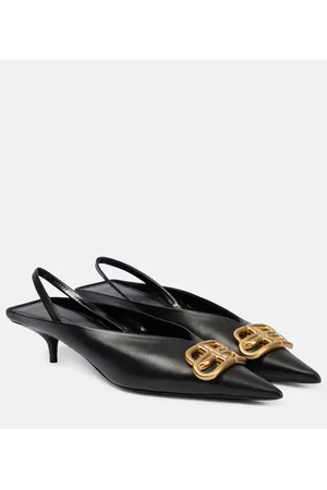 Balenciaga Slingback-Pumps Square Knife BB aus Leder