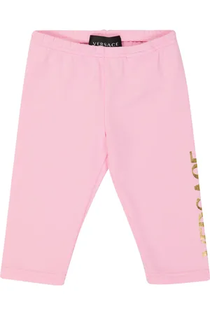 VERSACE Baby Leggings aus einem Baumwollgemisch