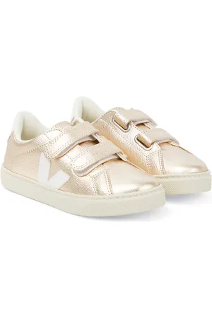 Veja Sneakers Espalar aus Metallic-Leder